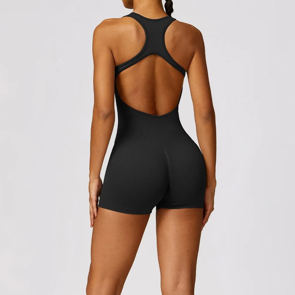 Yoga Fitness Body - Sexy Back Jumpsuit Gym Set Women