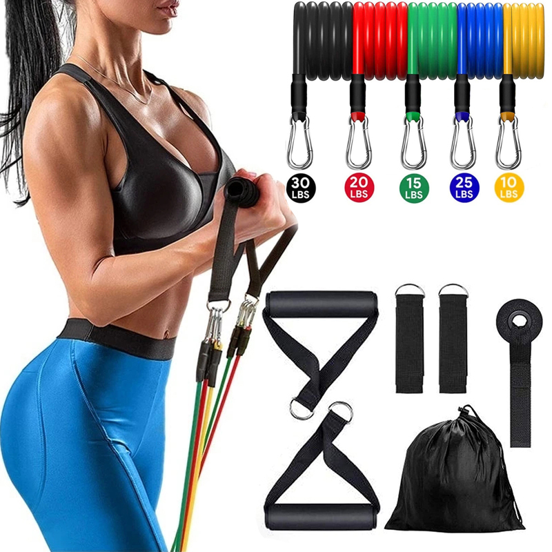Battle Rope Exercise - Resistance Elastic Bands Exercise Strength Training