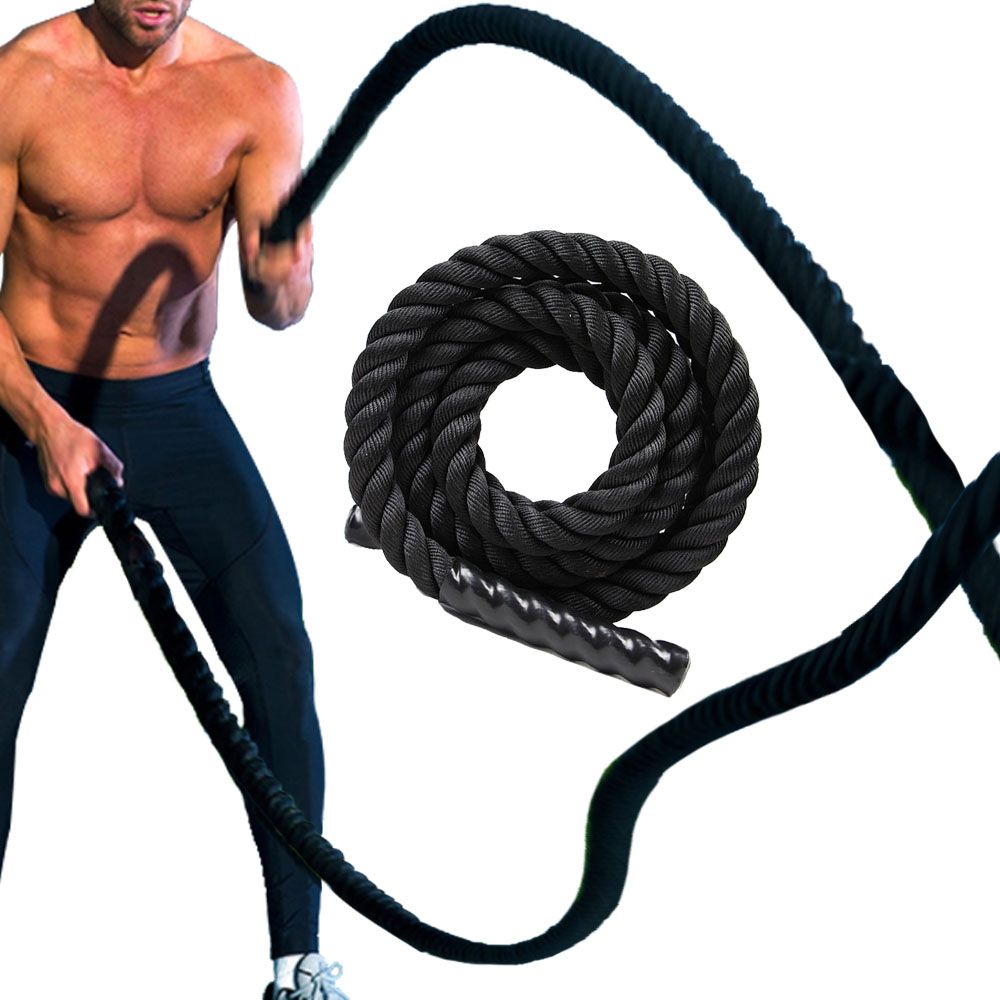 Battle Rope Exercise - Poly Dacron Battle Rope Home Gym