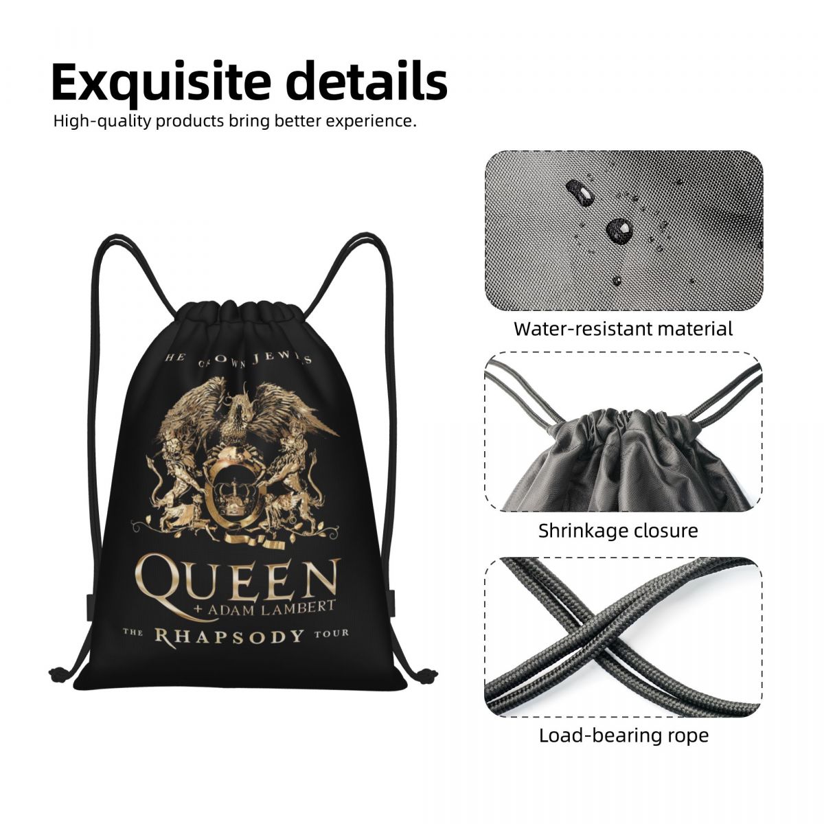 Custom Freddie Mercury Crown D - Yoga Fitness Bag ulasan dan harga