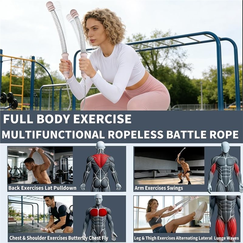 Dropship-Ropeless Battle Ropes - Battle Rope Exercise ulasan dan harga