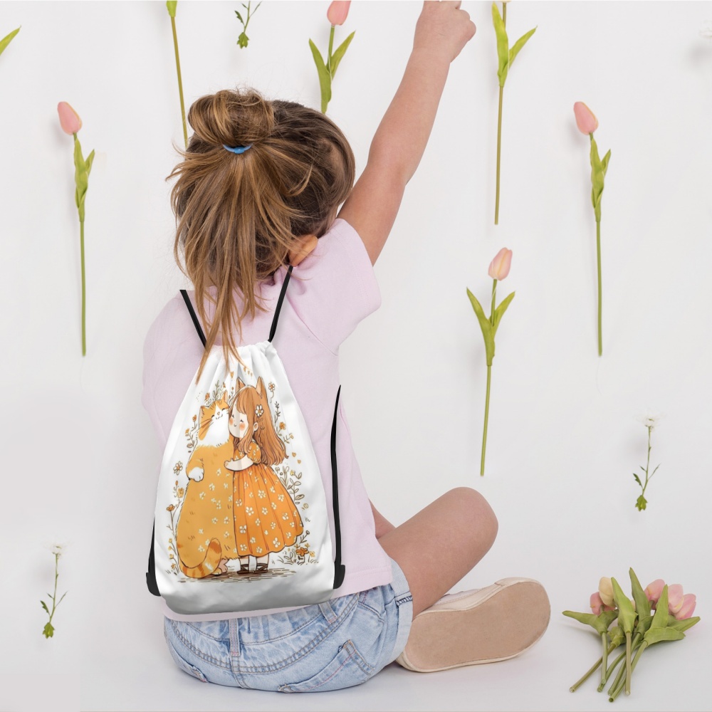 1PC Cute Girl Print Custom Tex - Yoga Fitness Bag ulasan dan harga