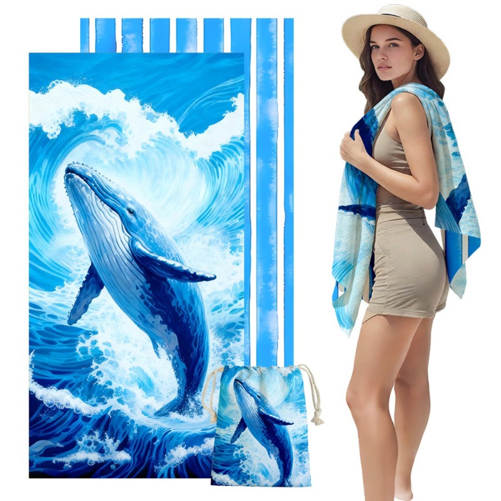Fish Tail Print Beach Towels a - Yoga Fitness Bag ulasan dan harga