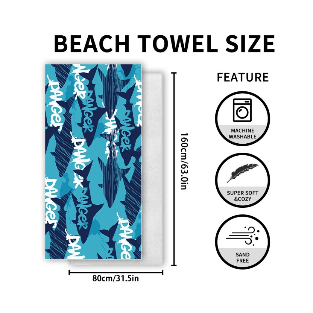 Fish Tail Print Beach Towels a - Yoga Fitness Bag ulasan dan harga