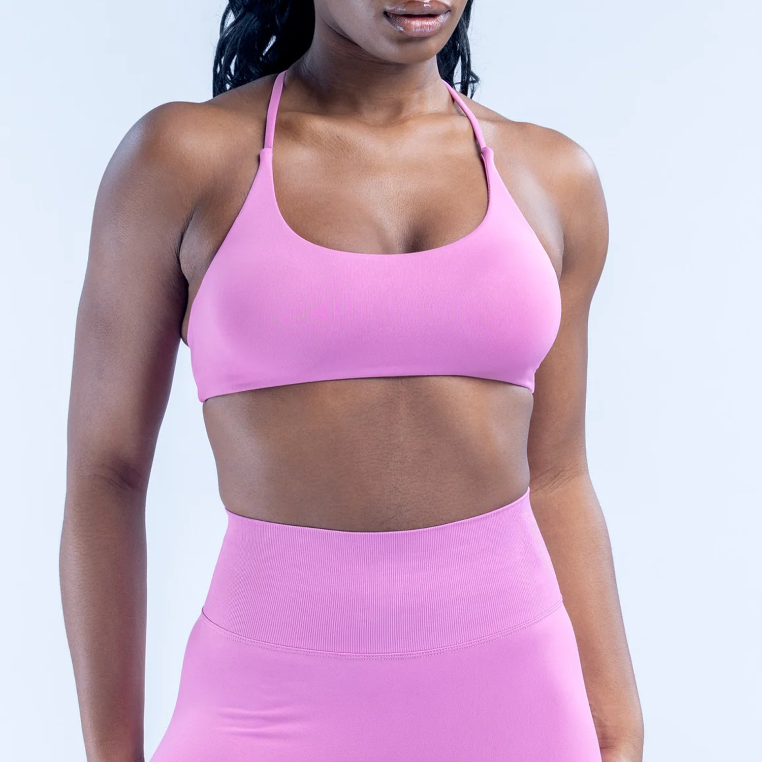 LOGO Seamless Sports Bra Cross - Yoga Fitness Body ulasan dan harga