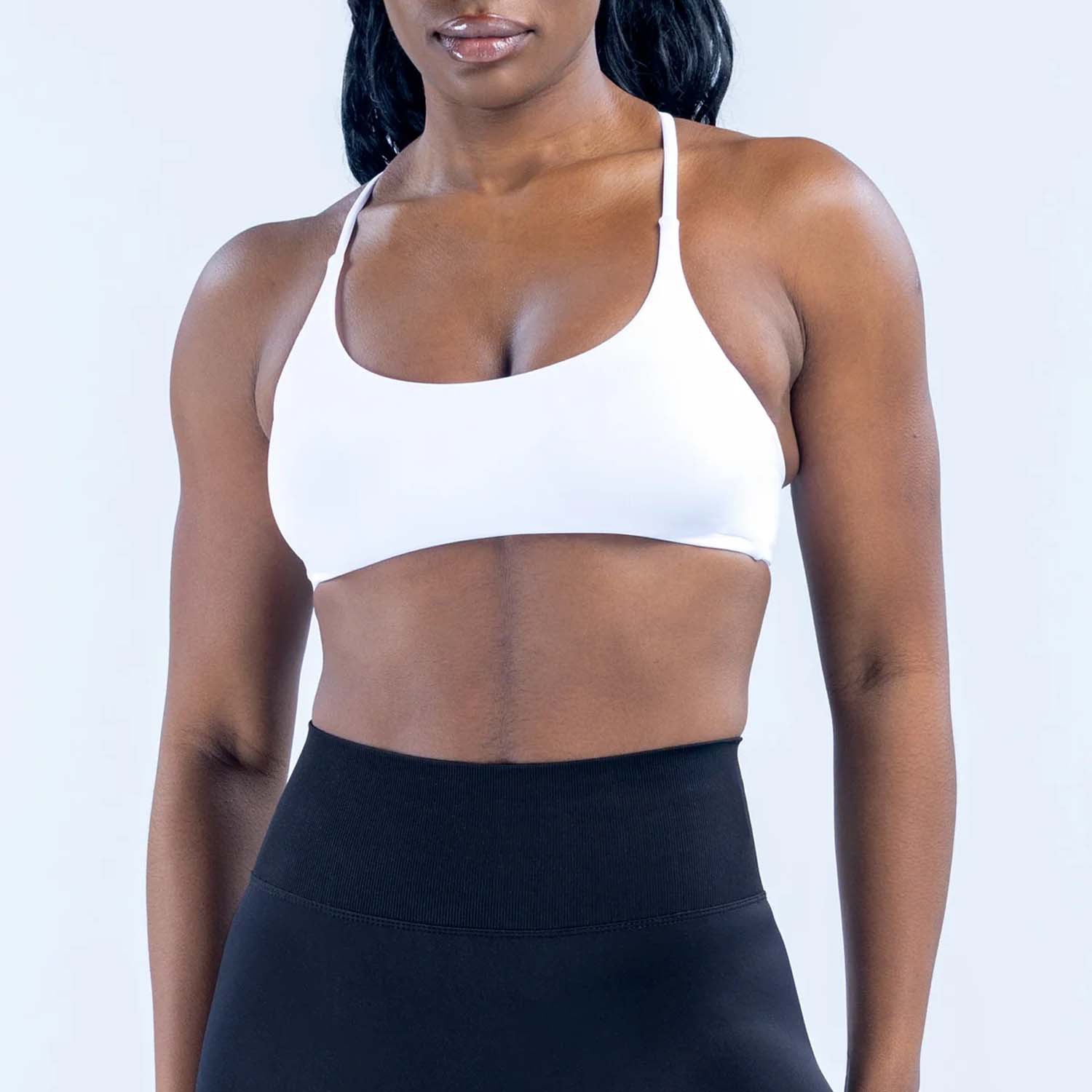 LOGO Seamless Sports Bra Cross - Yoga Fitness Body ulasan dan harga