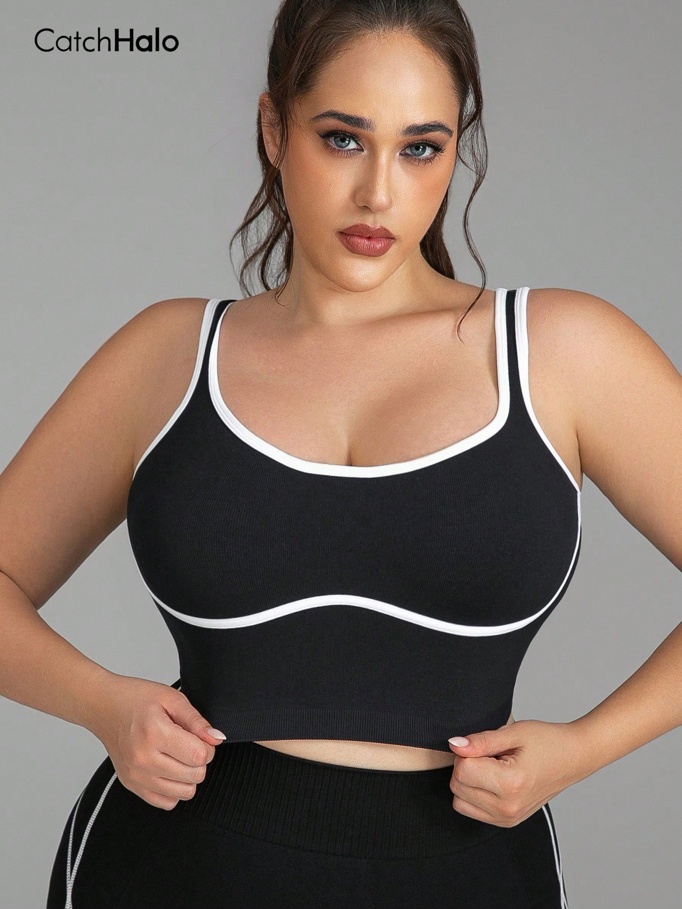 Women Plus Size Seamless Brale - Yoga Fitness Body ulasan dan harga