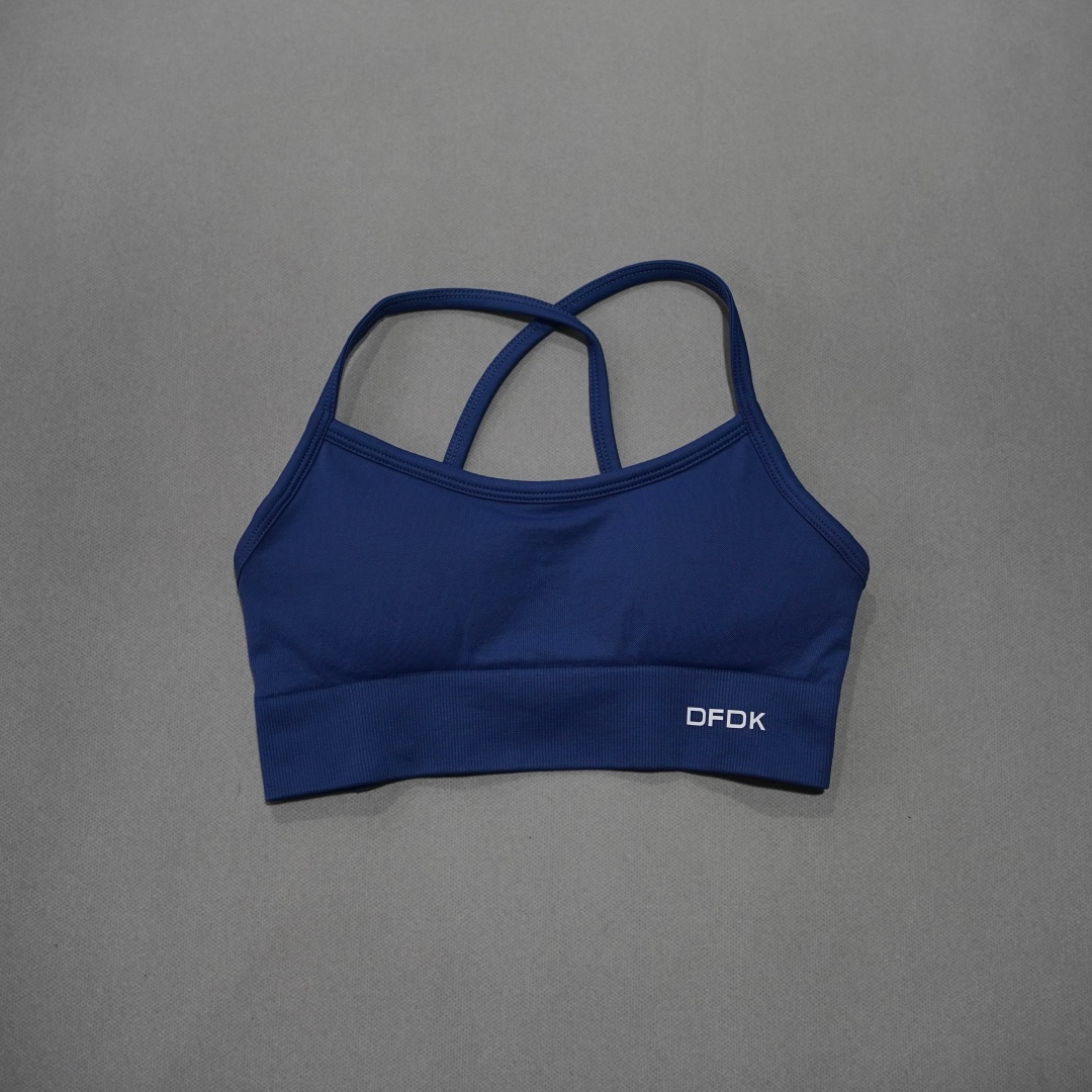 DFDK Ribbed Seamless Cross Bac - Yoga Fitness Body ulasan dan harga