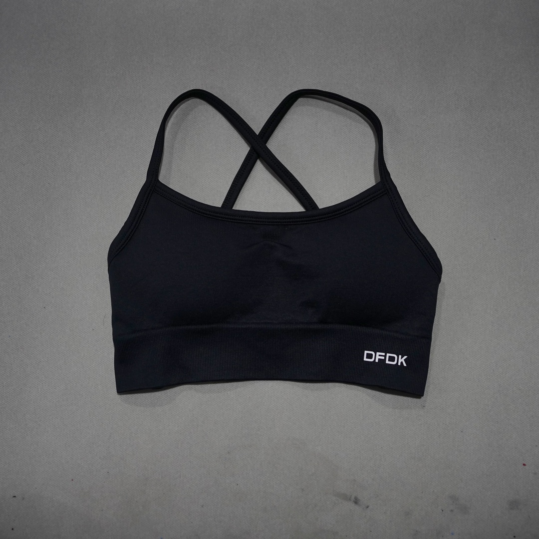 DFDK Ribbed Seamless Cross Bac - Yoga Fitness Body ulasan dan harga