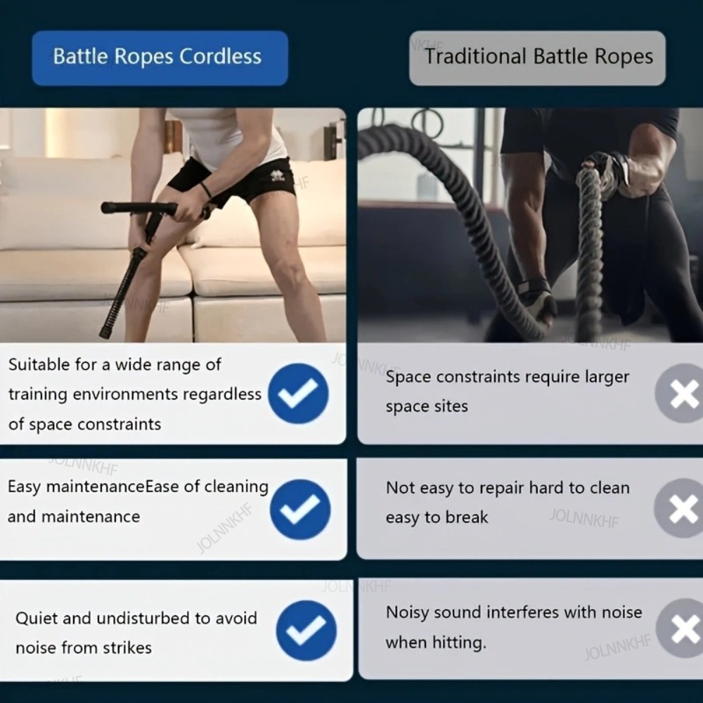 Heavy Duty Weighted Wireless B - Battle Rope Exercise ulasan dan harga