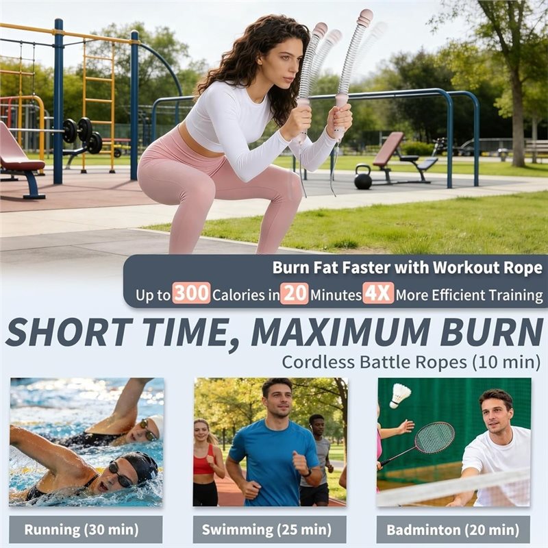 A64T-Ropeless Battle Ropes, Wo - Battle Rope Exercise ulasan dan harga